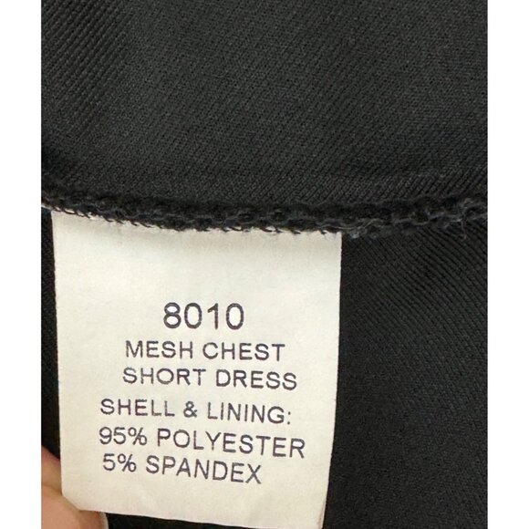 Size 1X 16 SEXY BLACK PEEK-A-BOO MESH PANEL FIT & FLARE DRESS Skater Club PLUS - Picture 5 of 6
